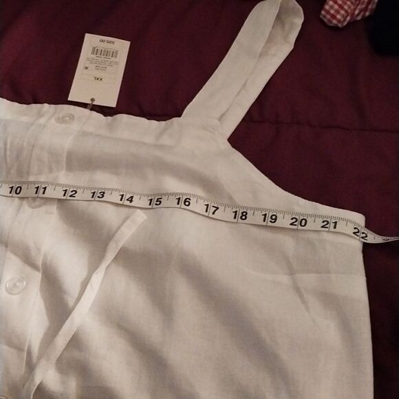 NWT A New Day Women white Tie Front Tank Top Size XXL - Picture 12 of 13